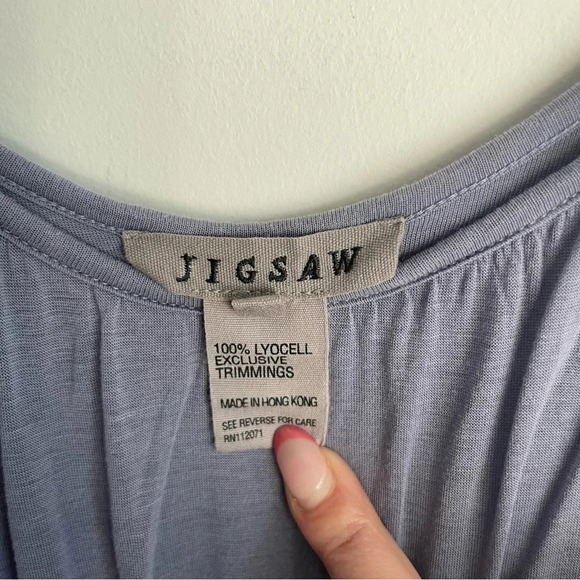 Jigsaw lavender lyocell midi dress size small - Picture 5 of 10